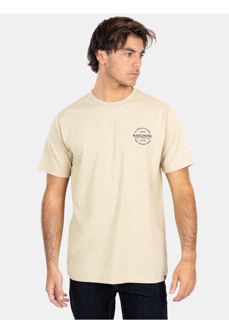 Polera MC Mel. Branded Café Hombre Maui And Sons-0