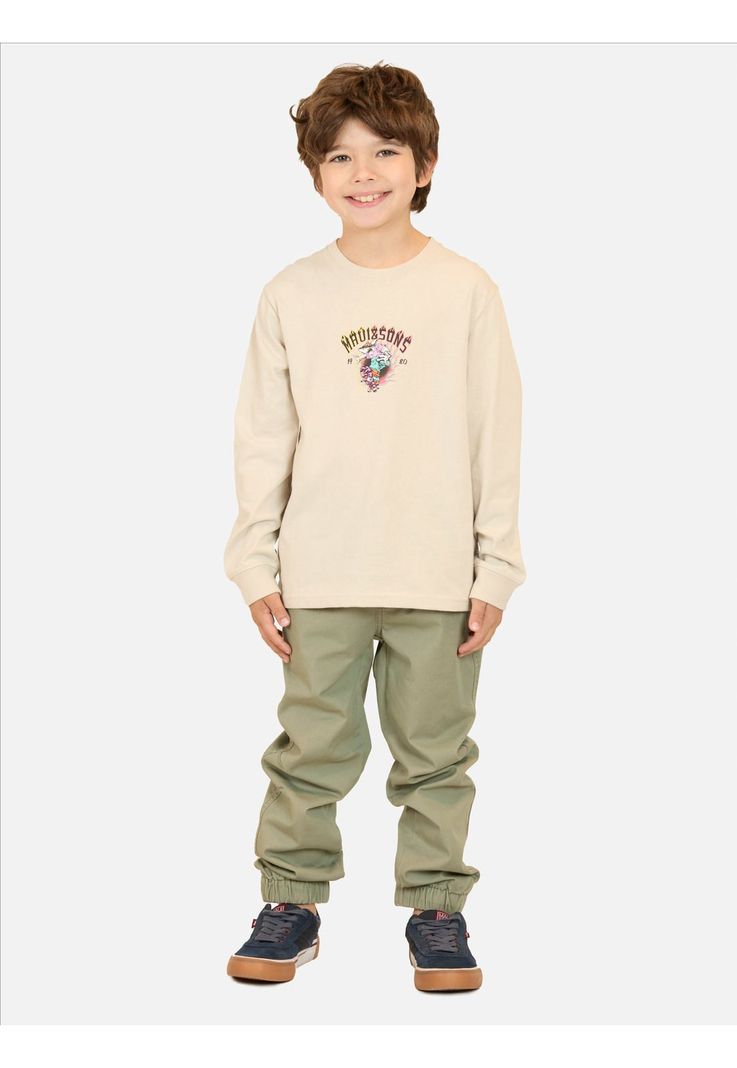 Polera ML Sandstorm Blanco Infantil Maui And Sons-3