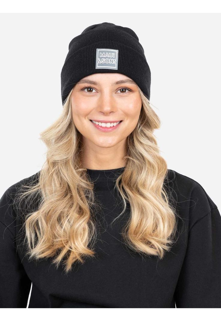 Gorro Coral Negro Mujer Maui And Sons-0