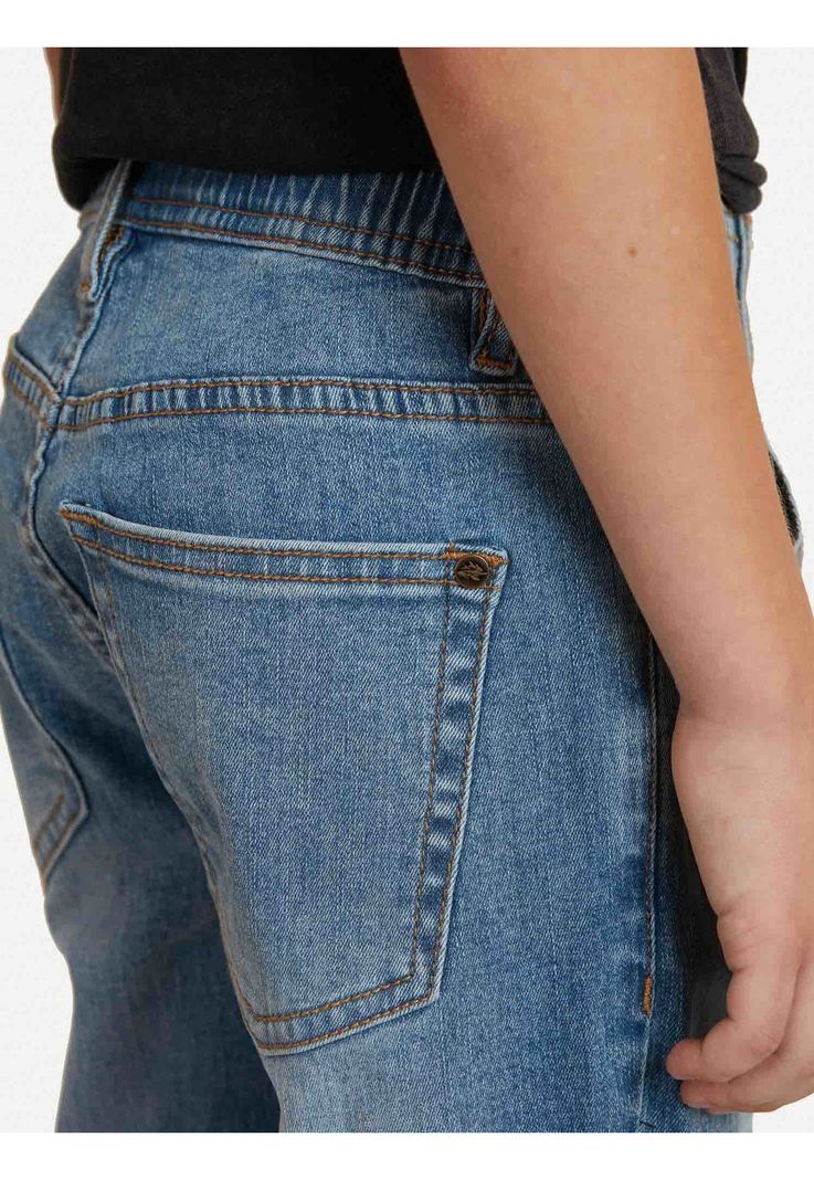 Pantalon Jogger Kids Light Denim Niño Celeste Maui And Sons-2