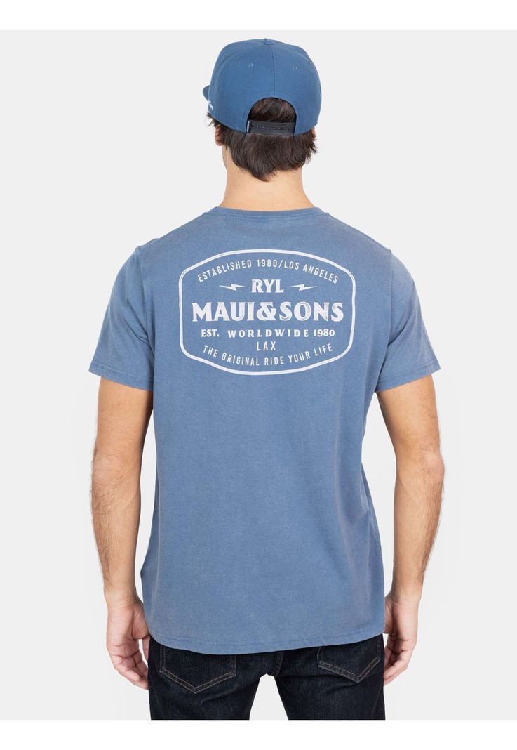 Polera MC The New Order Azul Hombre Maui And Sons-1