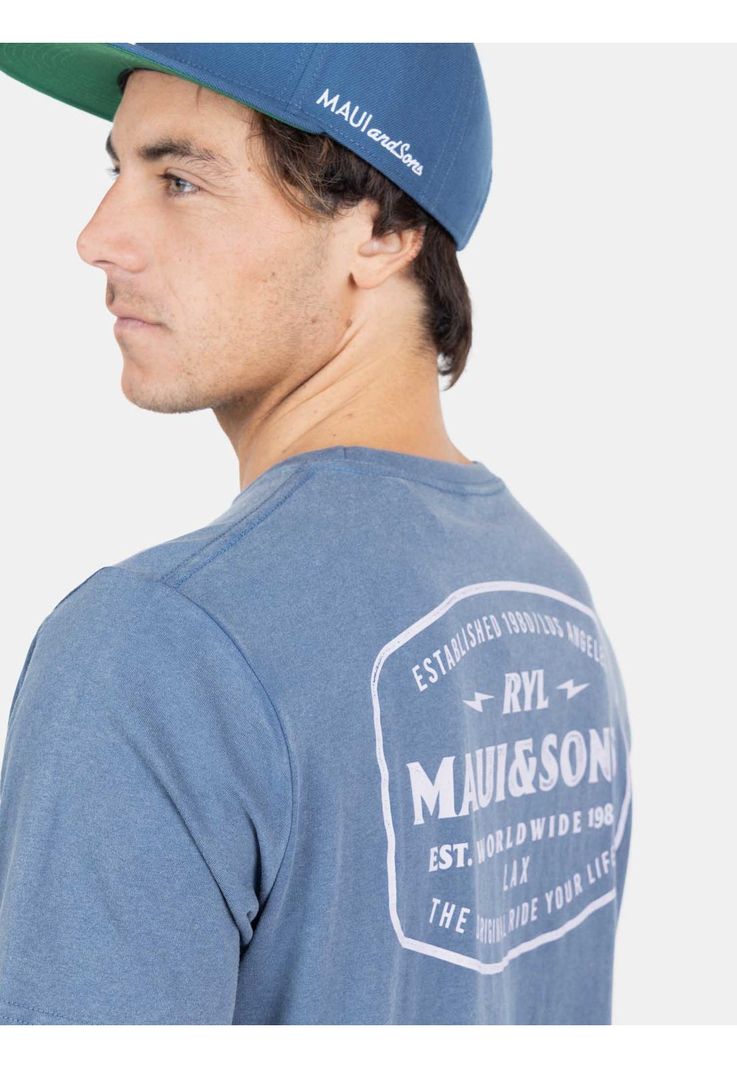 Polera MC The New Order Azul Hombre Maui And Sons-3