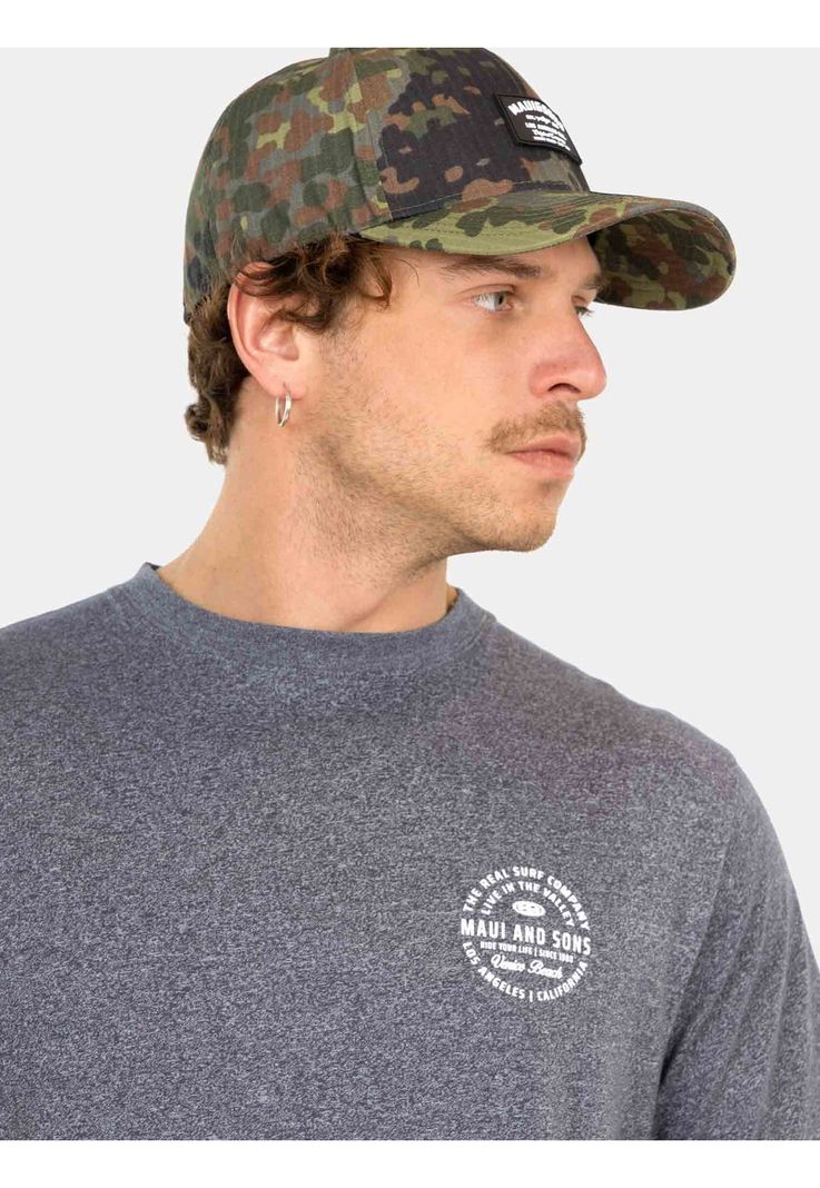 Polera MC Paise Cy Gris Hombre Maui And Sons-3