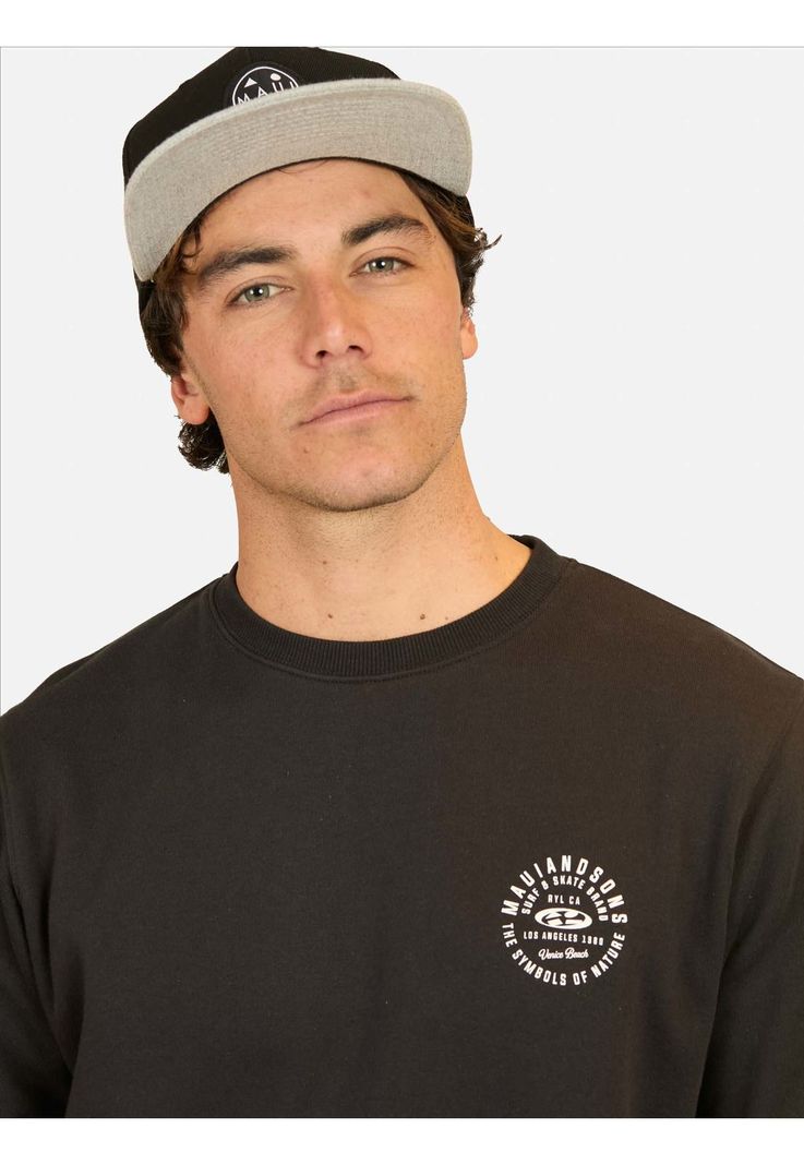 Poleron CR Dangelo Negro Hombre Maui and Sons-3