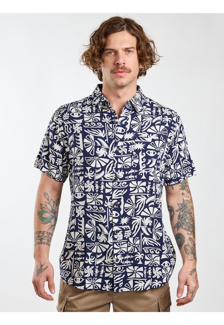 Camisa Mc Mauiko Multicolor Hombre Maui And Sons... a $18.990