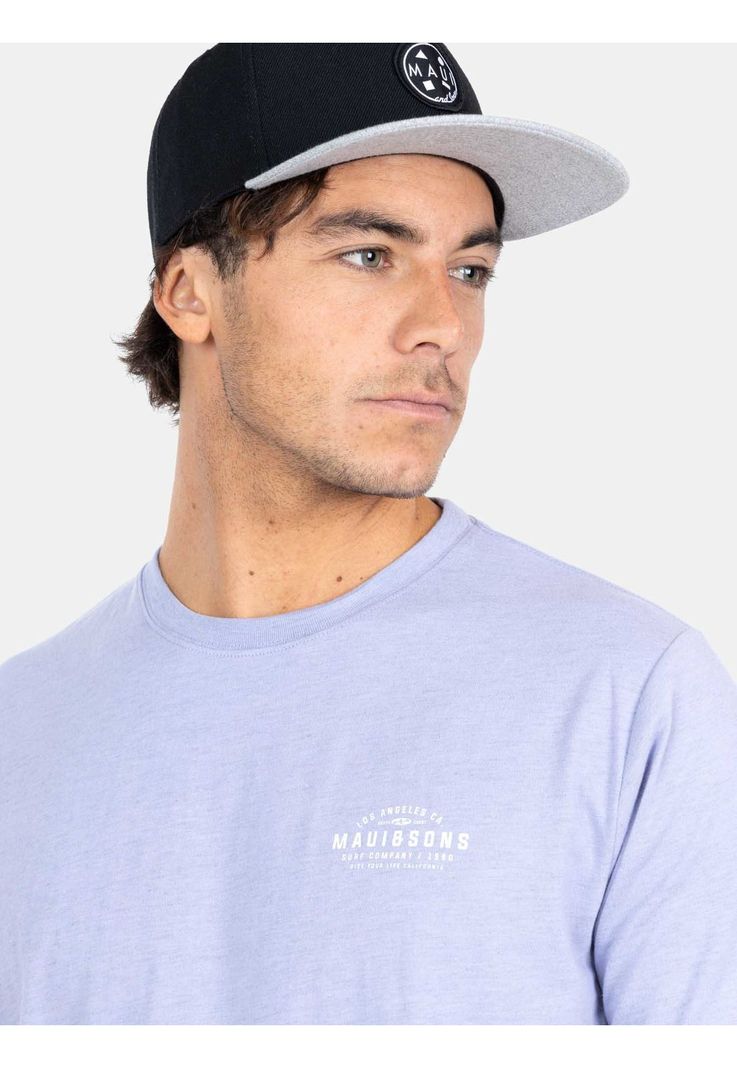 Polera MC Mel. Global Morado Hombre Maui And Sons-3