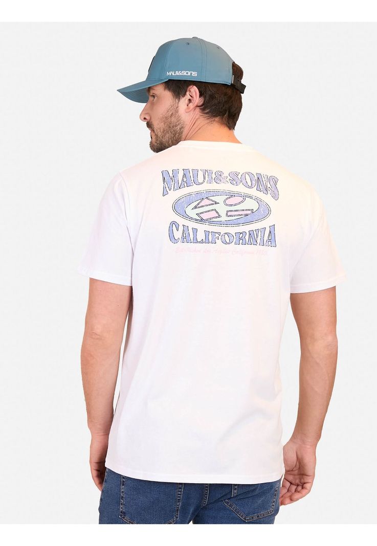 Polera MC Cal Mu Blanco Hombre Maui And Sons-1