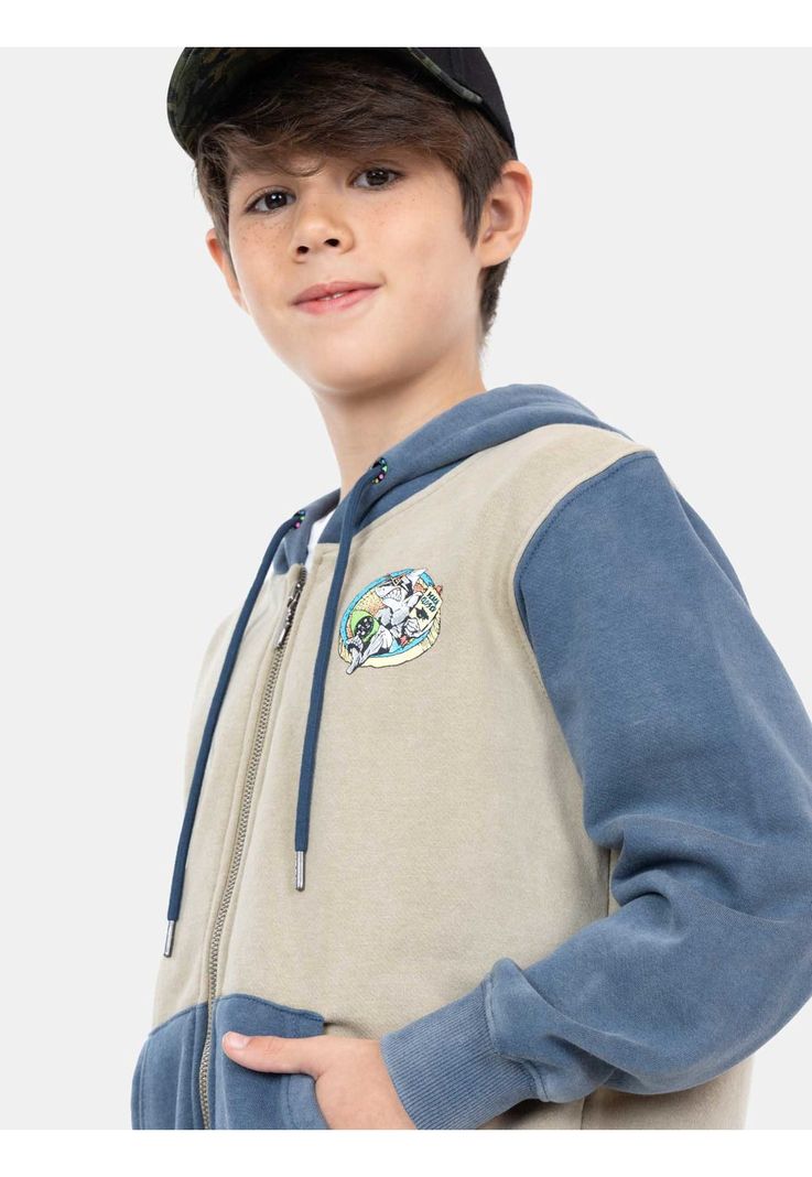 Poleron FZ Chimera Khaki Niño Maui and Sons-1