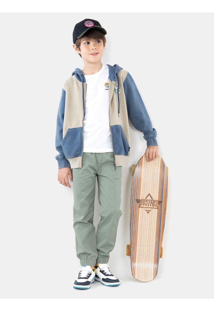 Poleron FZ Chimera Khaki Niño Maui and Sons-3