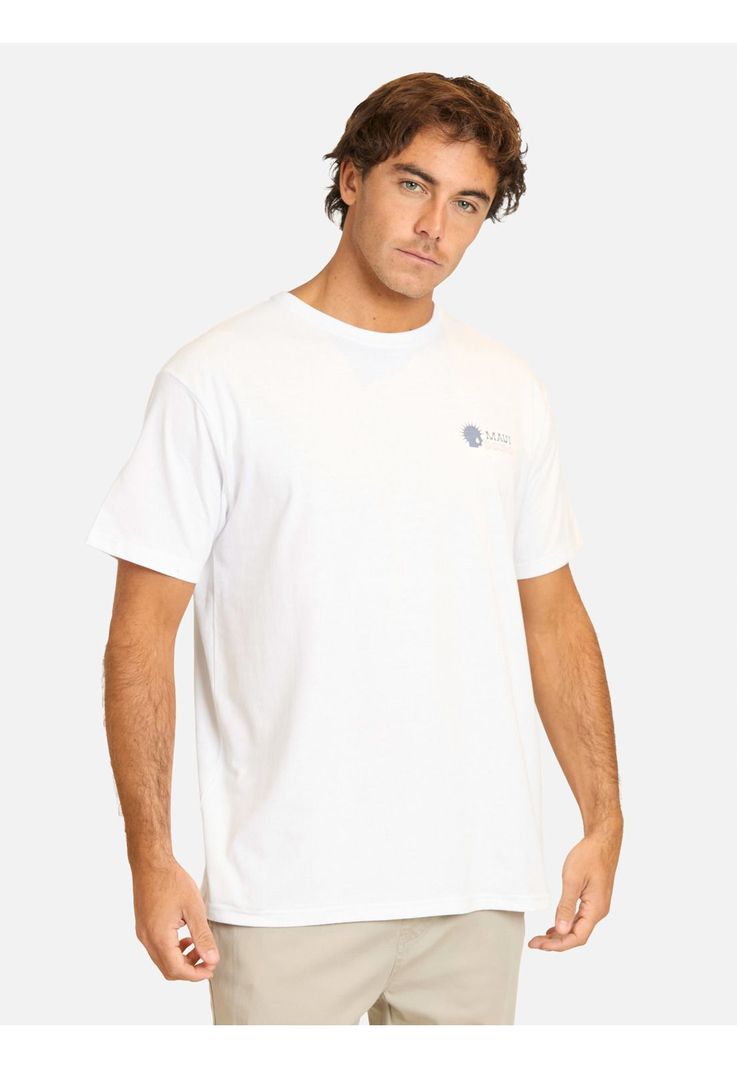 Polera MC Bafin Blanco Hombre Maui And Sons S