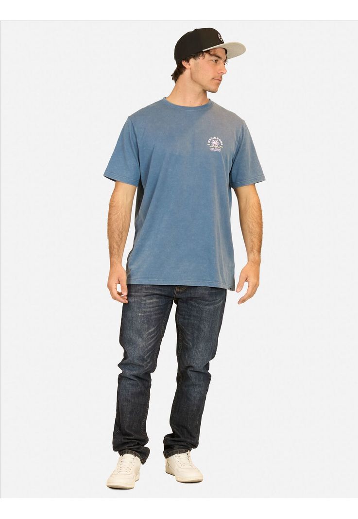 Polera MC Established Tees  Azul Hombre Maui And Sons-2