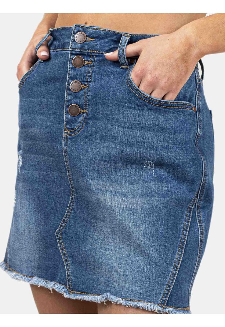 Falda 5L644 Mujer Azul Maui and Sons-2
