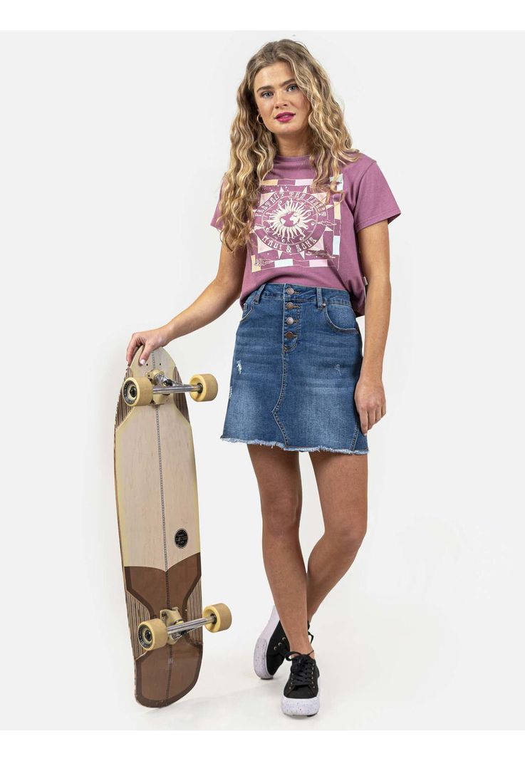 Falda 5L644 Mujer Azul Maui and Sons-3