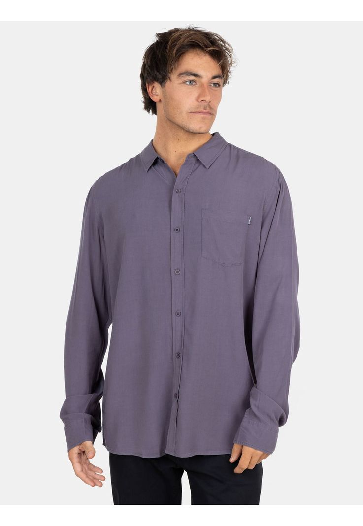 Camisa ML Sunset Shore Morado Hombre Maui And Sons-0