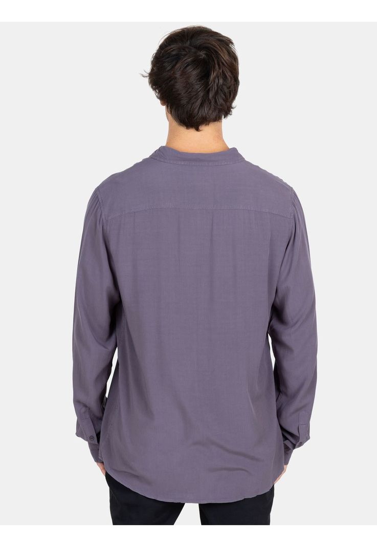 Camisa ML Sunset Shore Morado Hombre Maui And Sons-1