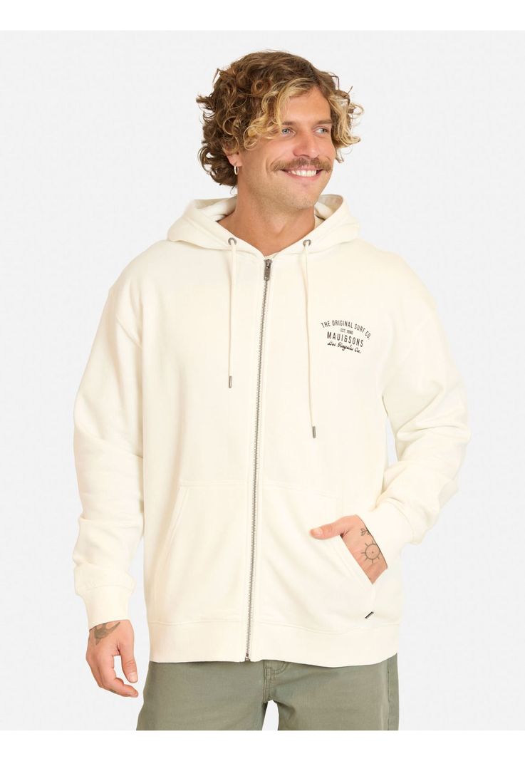 Poleron FZ Palmarix Blanco Hombre Maui And Sons S