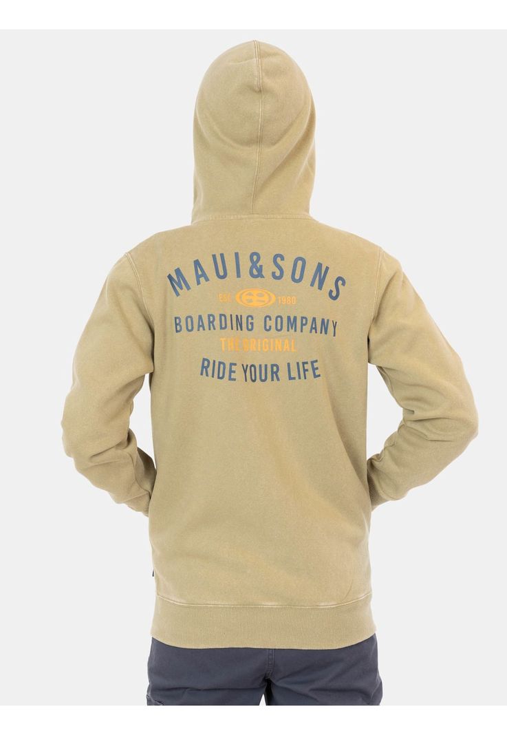 Poleron FZ Boarding Company Khaki Infantil Maui and Sons-1