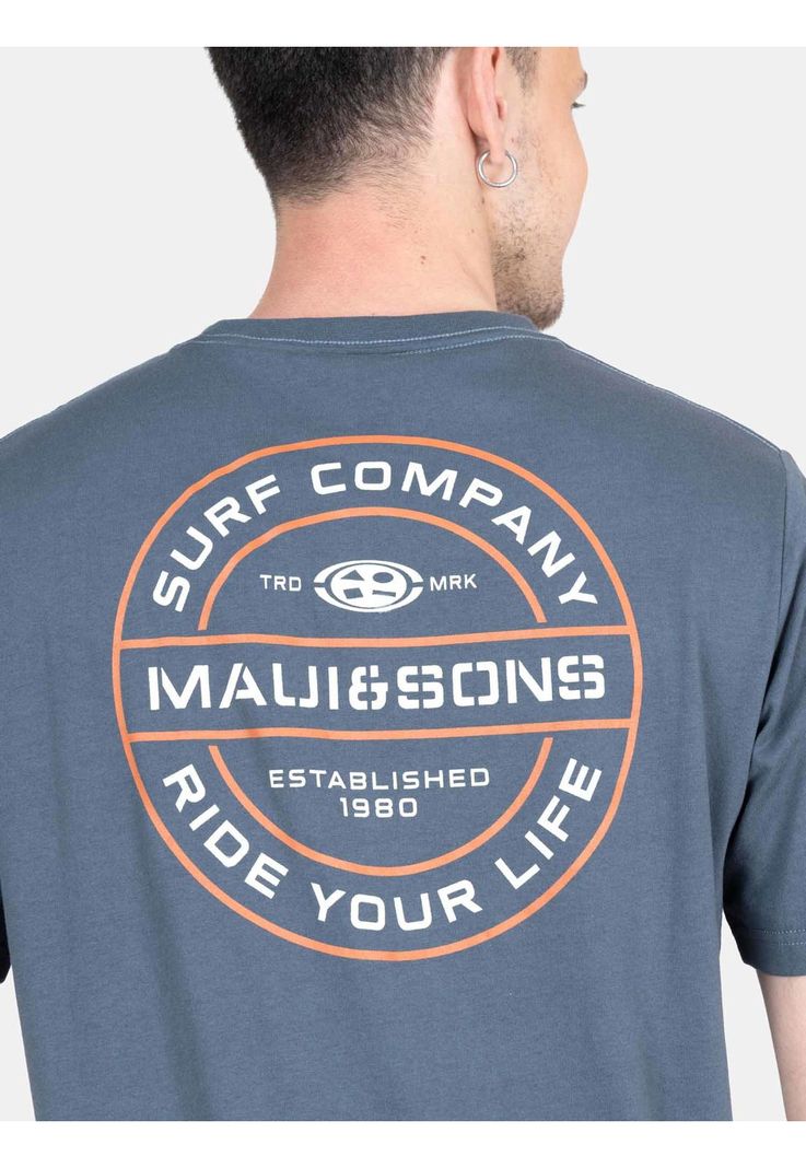 Polera MC Mana Gris  Hombre Maui And Sons-2