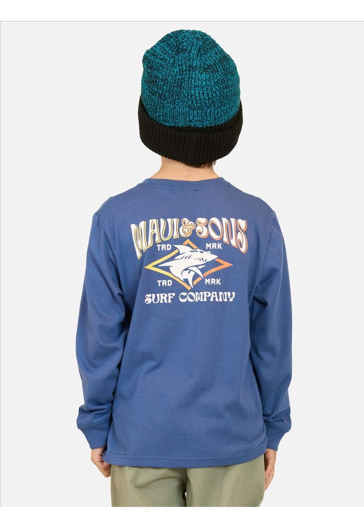 Polera ML Smokin Azul Infantil Maui And Sons-1