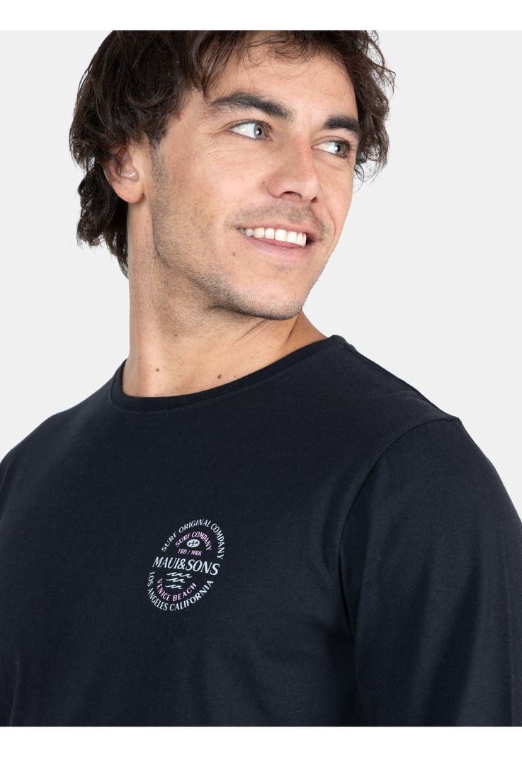 Polera ML Lei Breeze Negro Hombre Maui And Sons-2