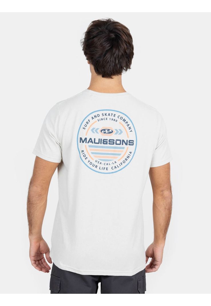 Polera MC Oldie But Goodie Beige Hombre Maui And Sons-1