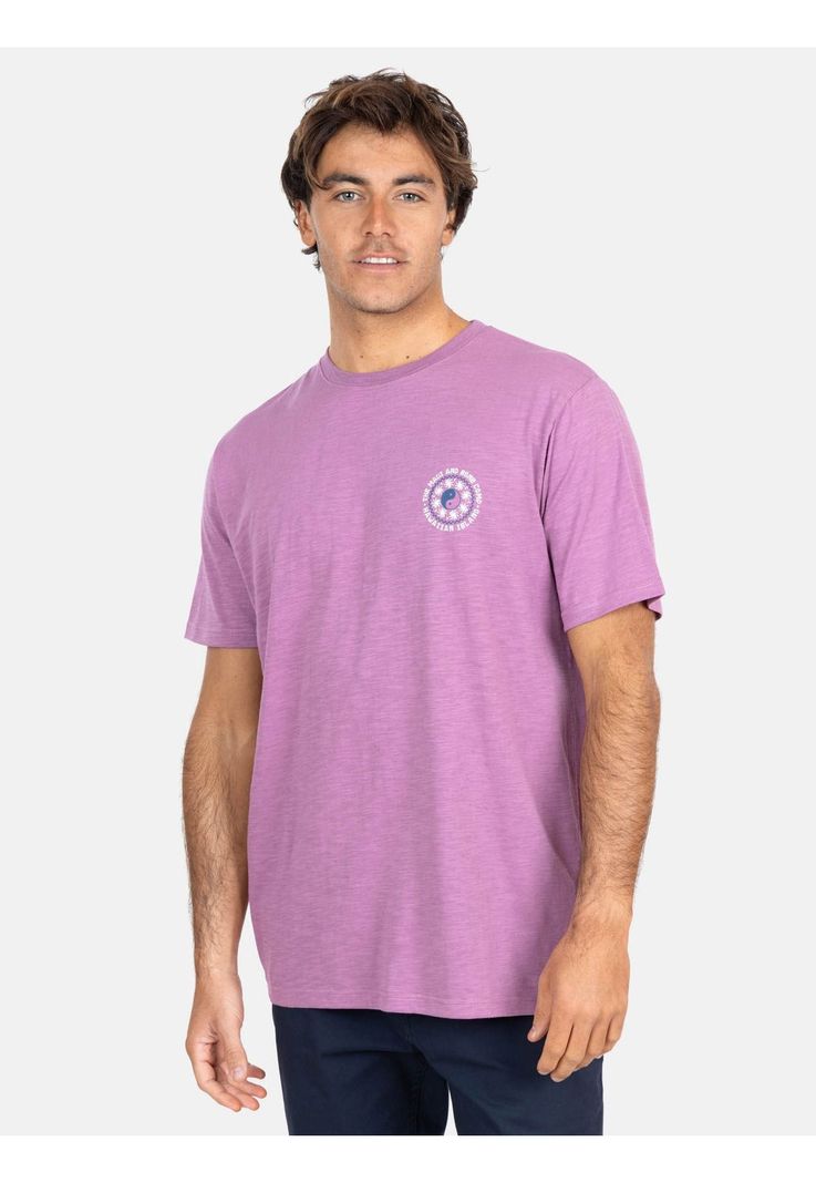 Polera MC Hawaiian Island Burdeo Hombre Maui And Sons-0