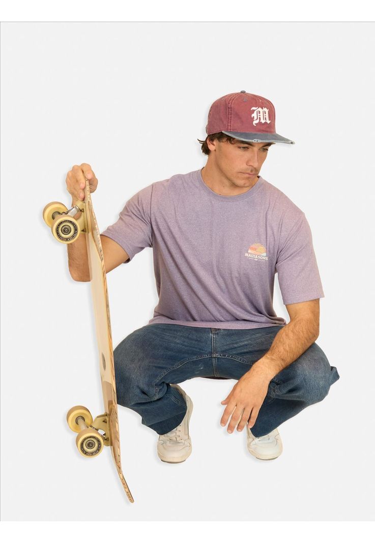 Polera MC Surf Company Morado Hombre Maui And Sons-2