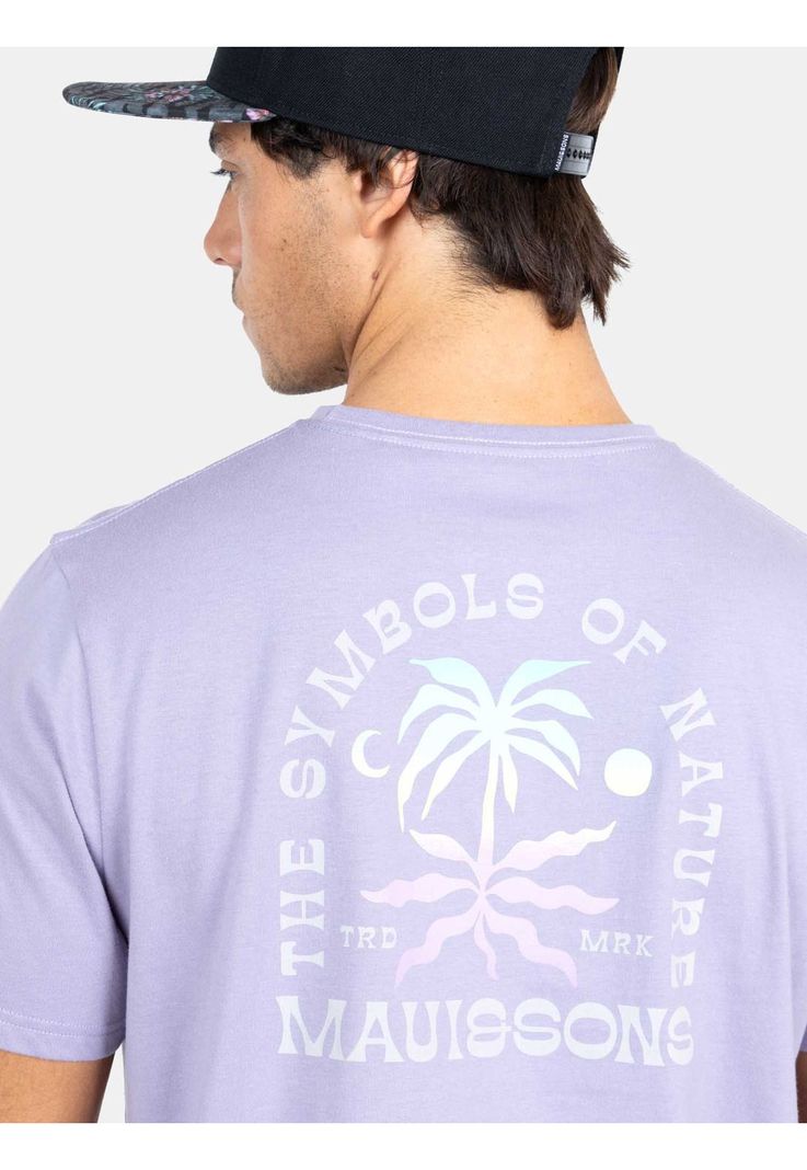 Polera MC The Symbols Of Nature  Morado Hombre Maui And Sons-2