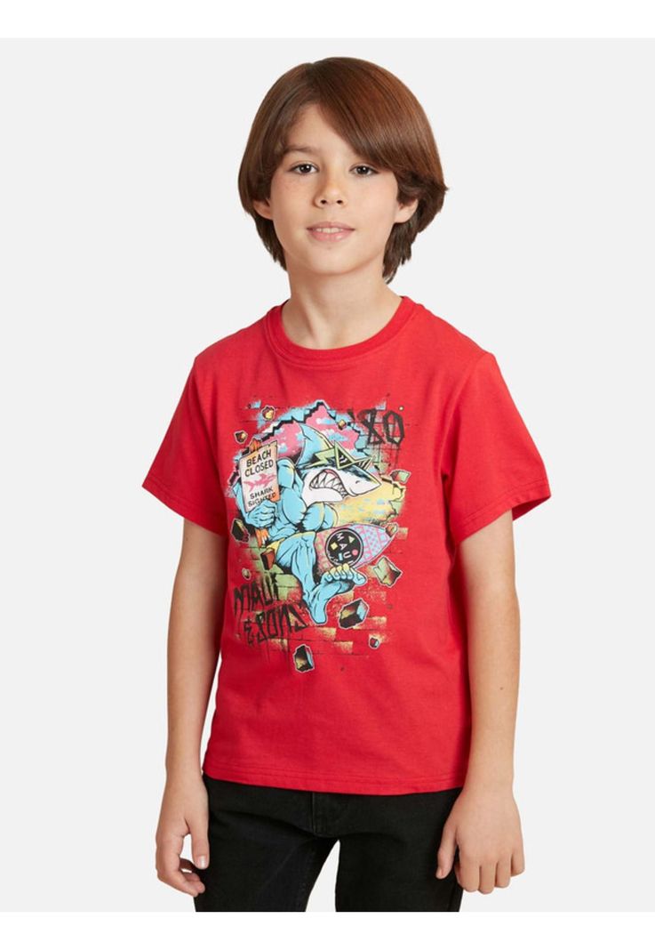 Polera No Limimt Niño Rojo Maui And Sons-0