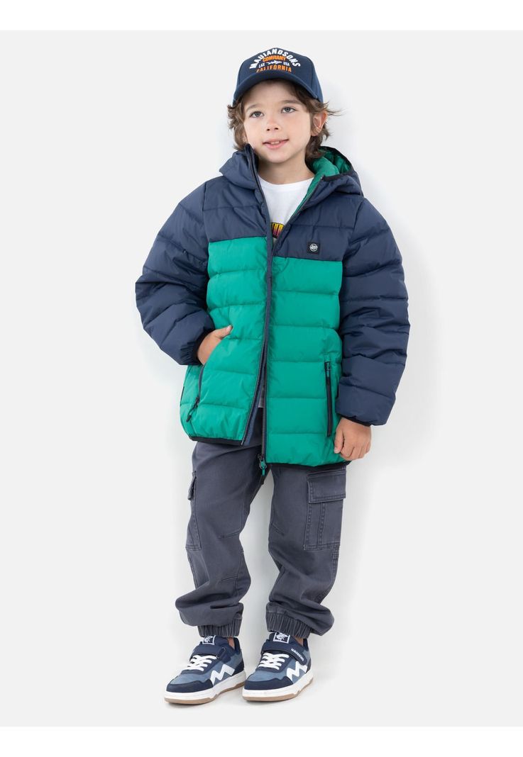 Parka Perla Infantil Verde Maui And Sons-3