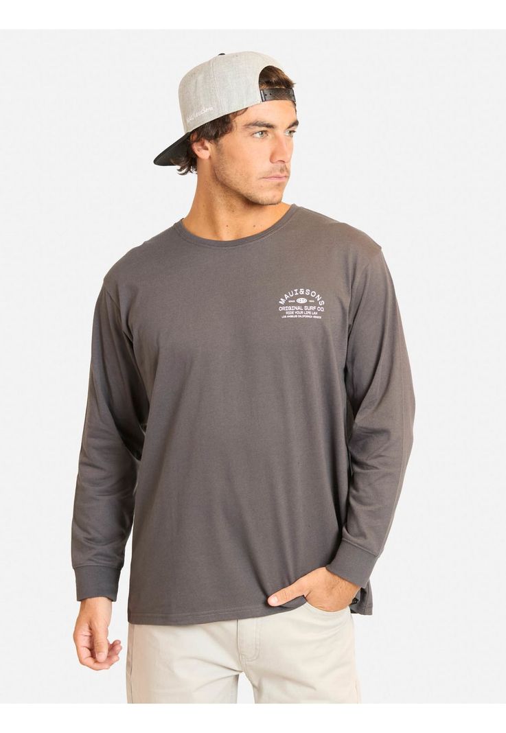 Polera ML Pirel Gris Hombre Maui And Sons S