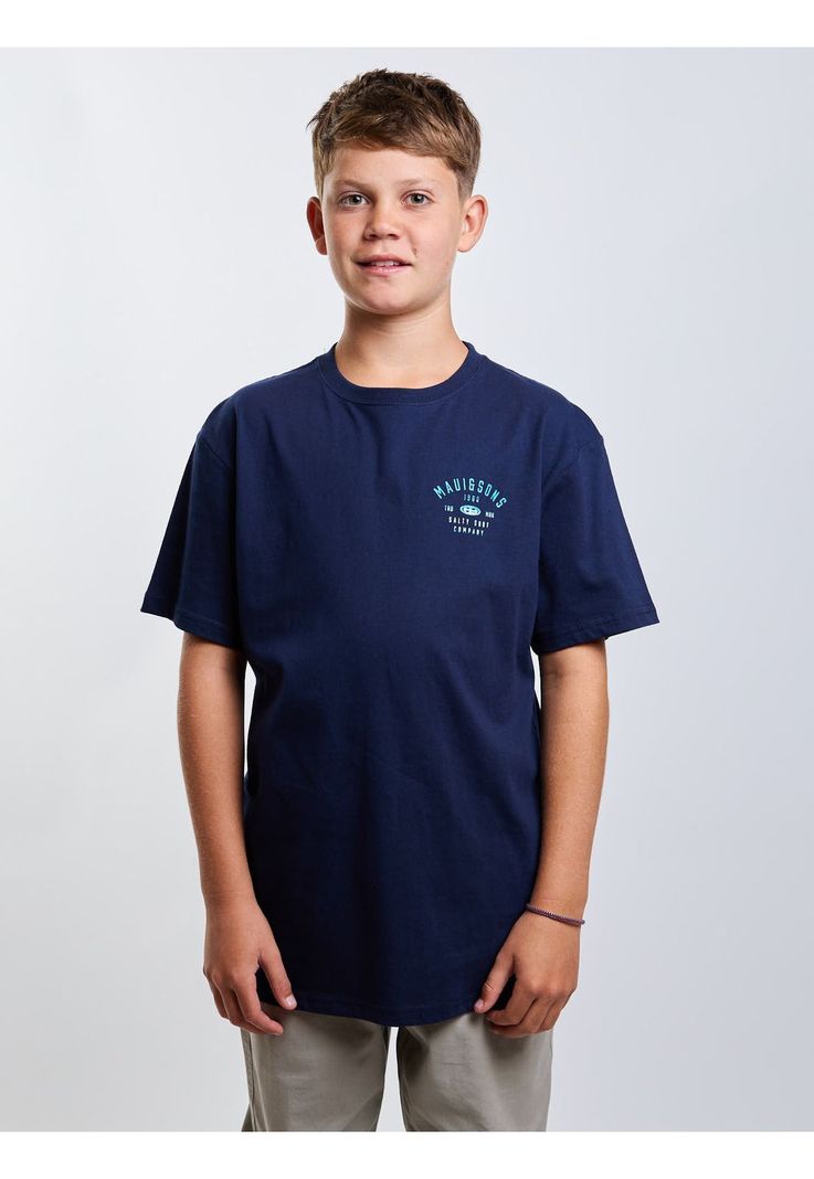 Polera MC Salty Surf Azul Infantil Maui And Sons 10