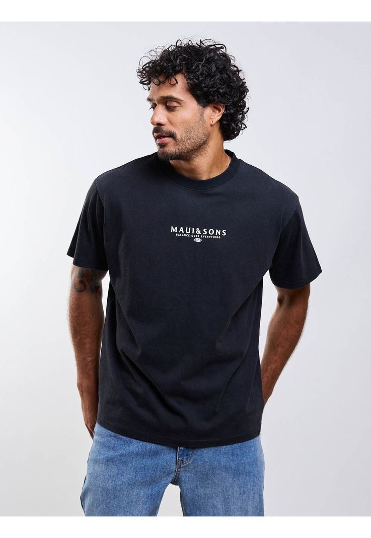 Polera MC Lioel Negro Hombre Maui And Sons S