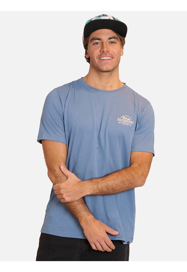 Polera MC Always Living Surfing Azul Hombre Maui And Sons-0