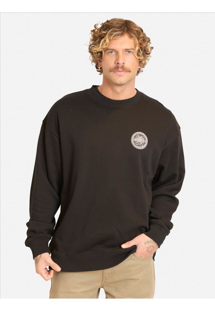 Poleron CR Brisaria Negro Hombre Maui And Sons S