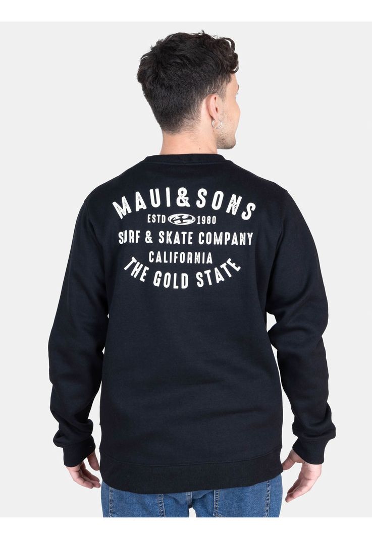 Poleron CR Hawaiian Negro Hombre Maui And Sons-1
