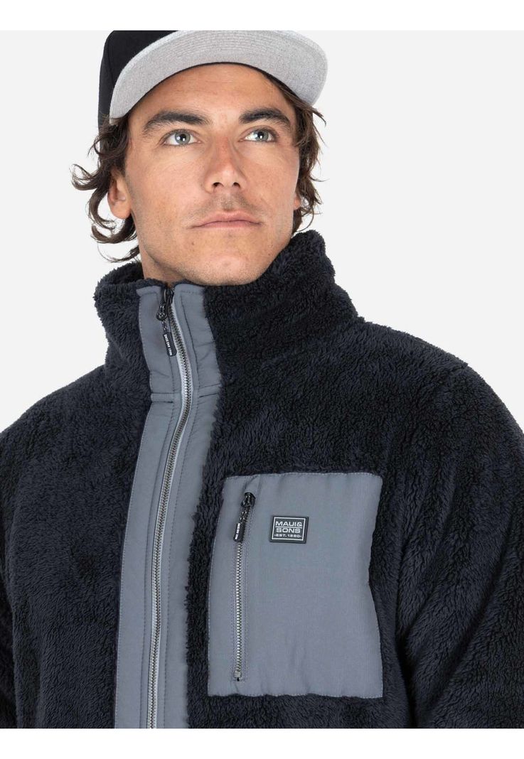Poleron Chiporro Crush Negro Hombre Maui And Sons-2