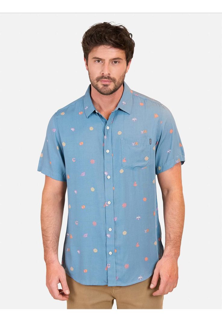 Camisa MC Arely Multicolor Hombre Maui And Sons-0