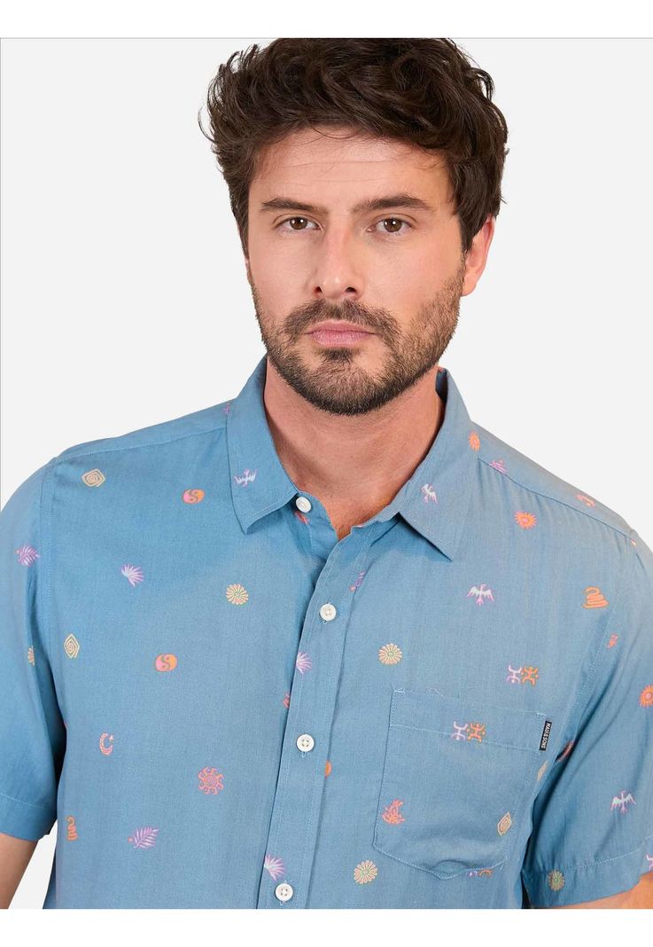 Camisa MC Arely Multicolor Hombre Maui And Sons-3