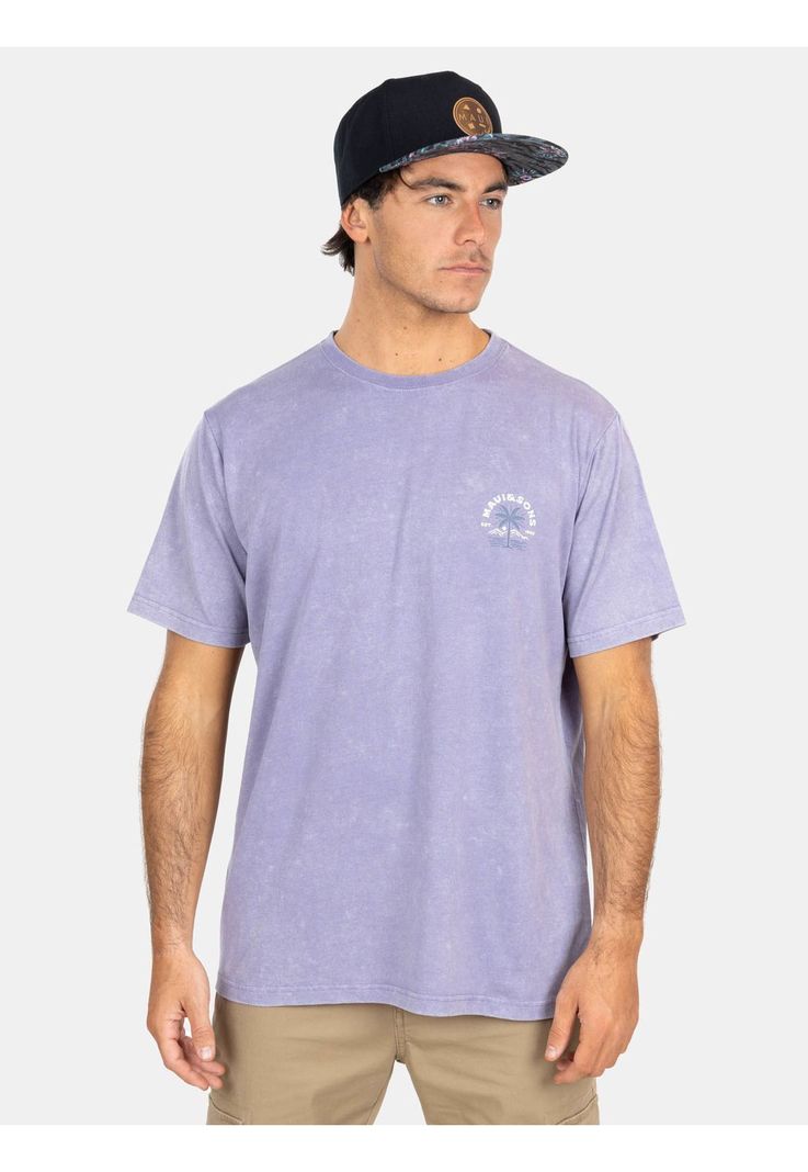 Polera MC Established Tees  Morado Hombre Maui And Sons-0