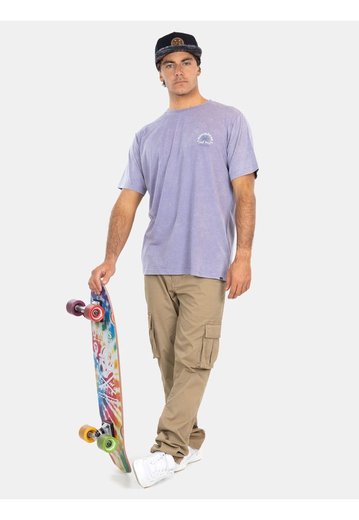 Polera MC Established Tees  Morado Hombre Maui And Sons-2