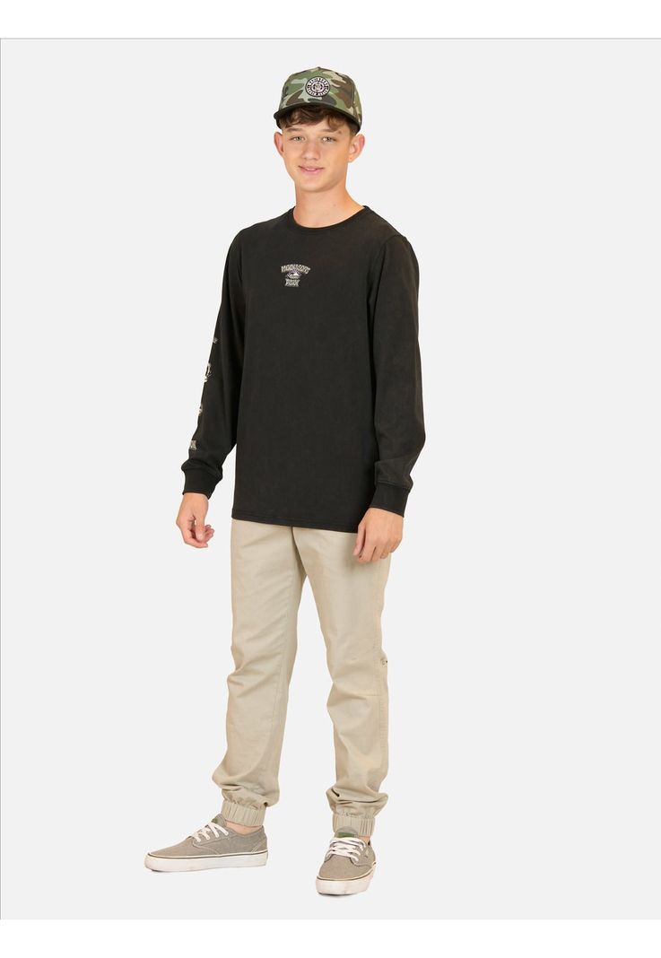 Polera ML Jungle Negro Infantil Maui And Sons-3