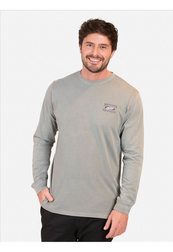 Polera ML California Hombre Gris Maui And Sons-0