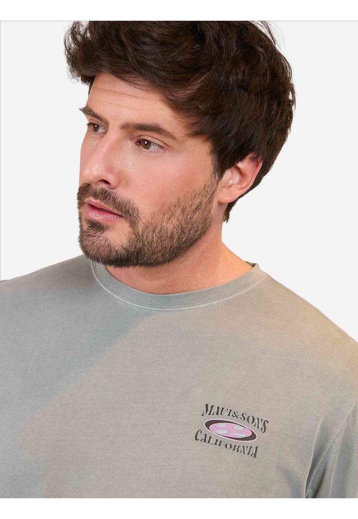 Polera ML California Hombre Gris Maui And Sons-2