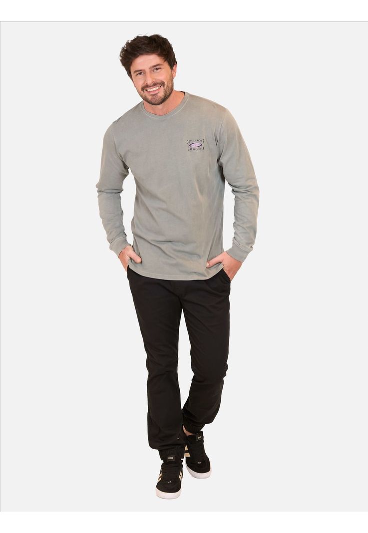 Polera ML California Hombre Gris Maui And Sons-3