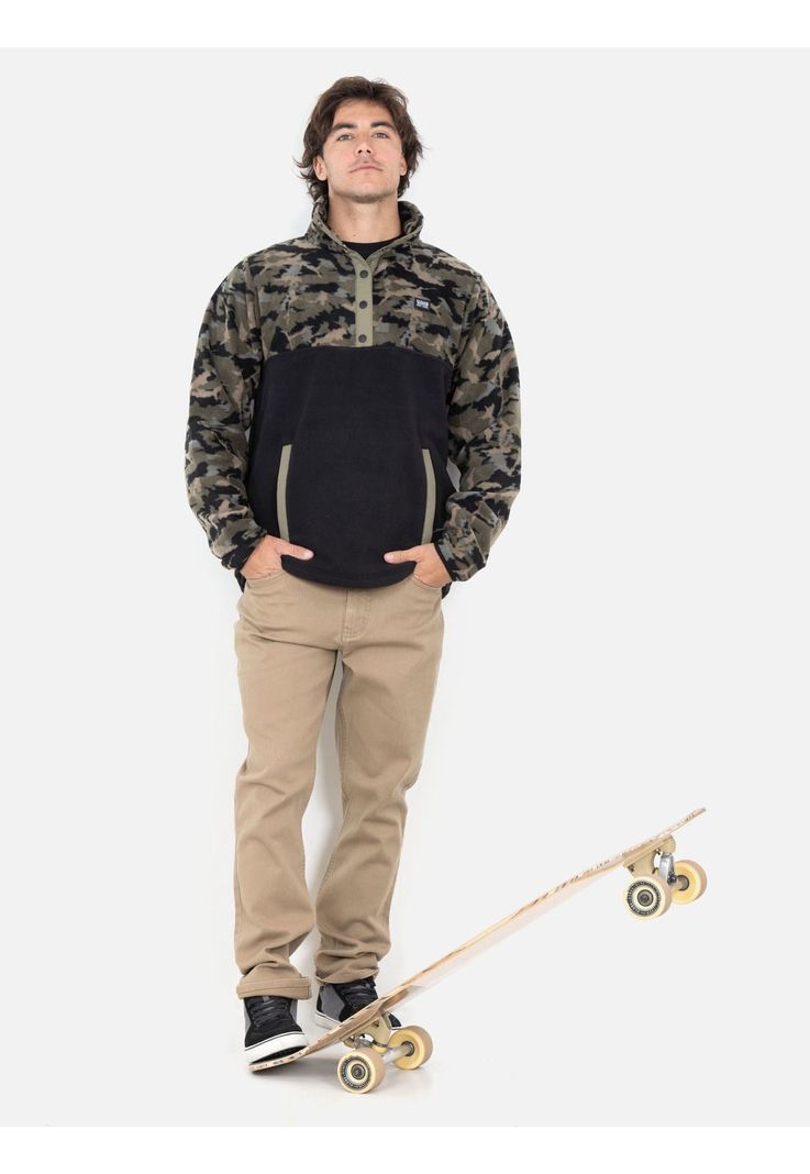 Poleron Micropolar Oregon Multicolor Hombre Maui And Sons-3
