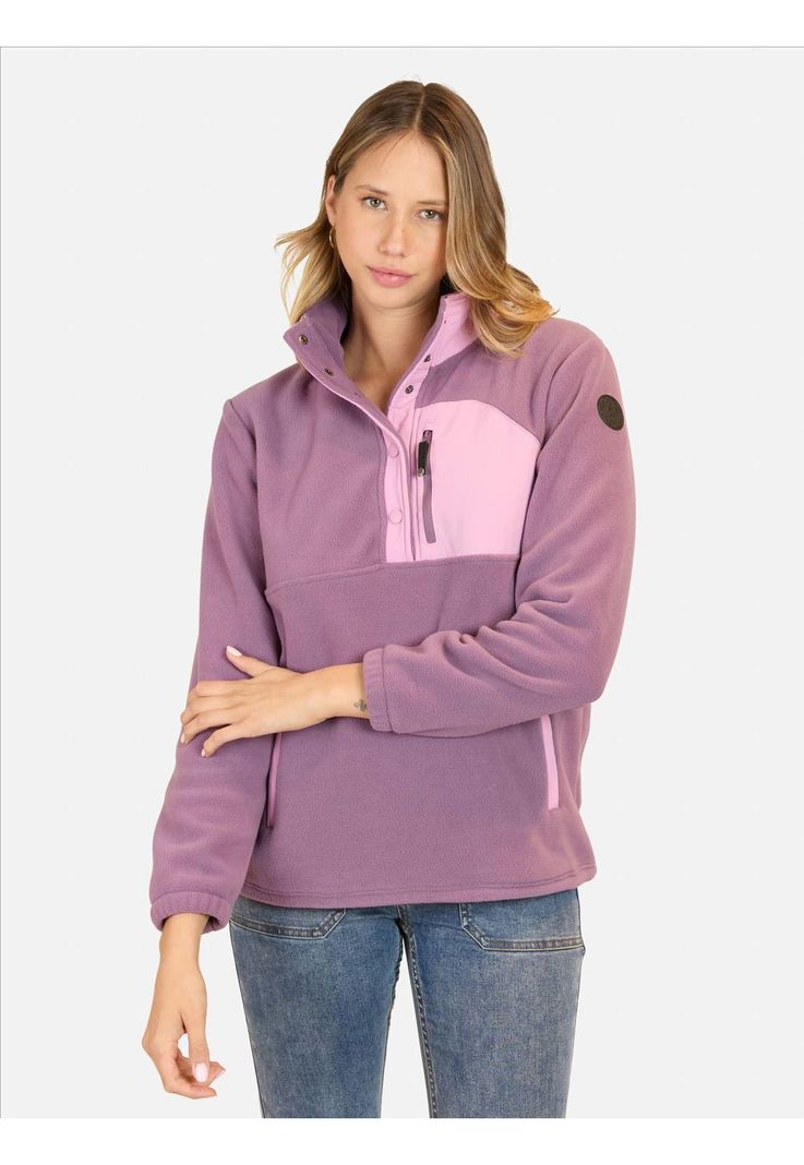 Poleron Micropolar Palm Morado Mujer Maui And Sons-0