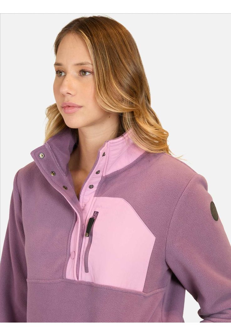 Poleron Micropolar Palm Morado Mujer Maui And Sons-2