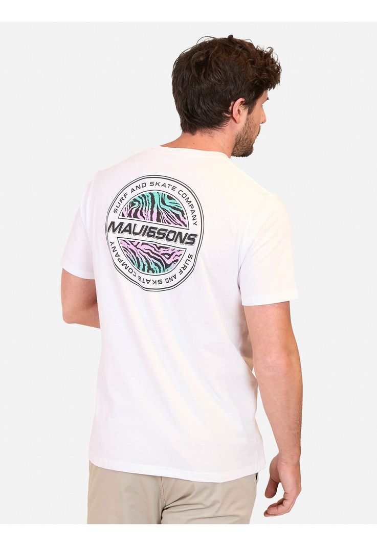 Polera MC Surf Cny Blanco Hombre Maui And Sons-1