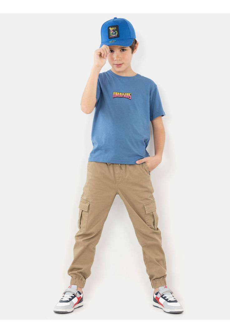 Polera MC Lock And Loaded Azul Niño Maui And Sons-2